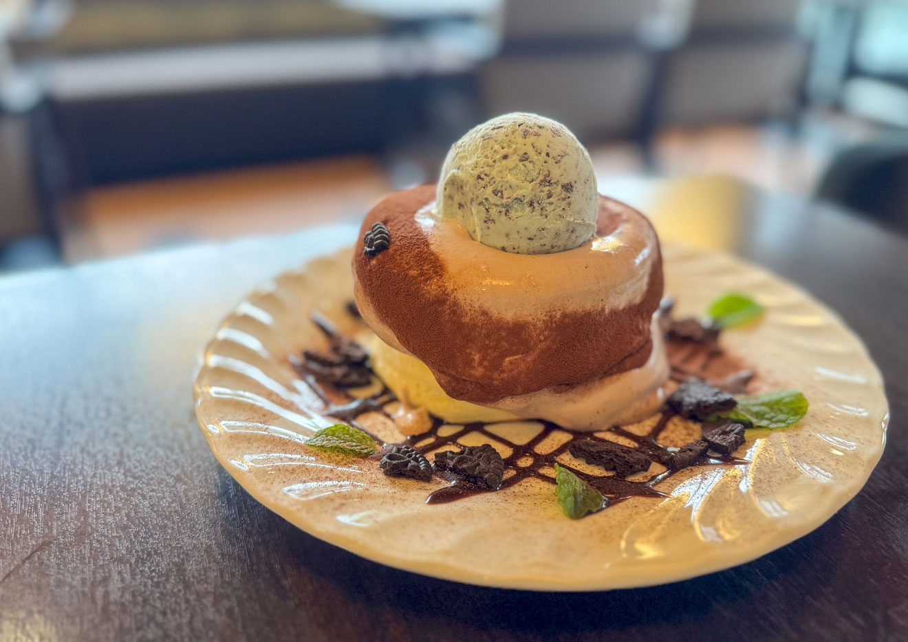 チョコミントパンケーキ