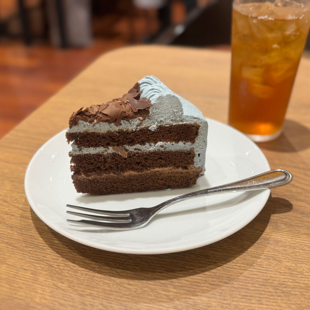 チョコミントショートケーキ