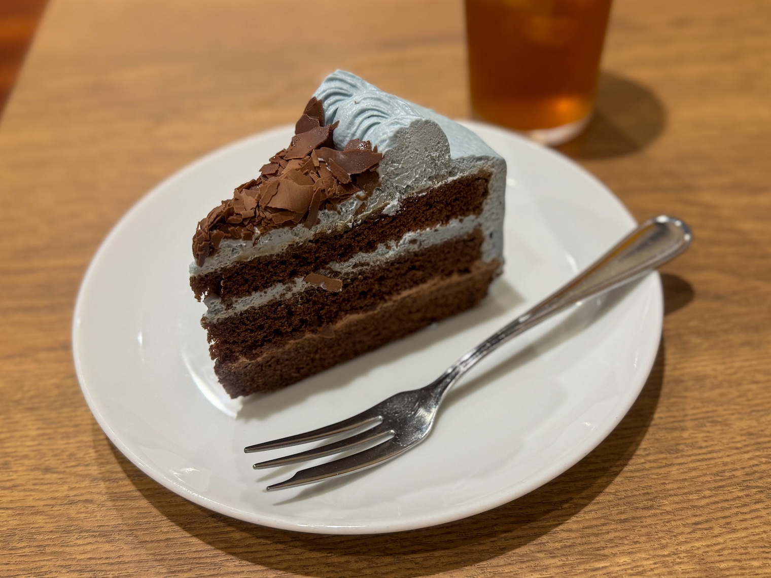 チョコミントショートケーキ