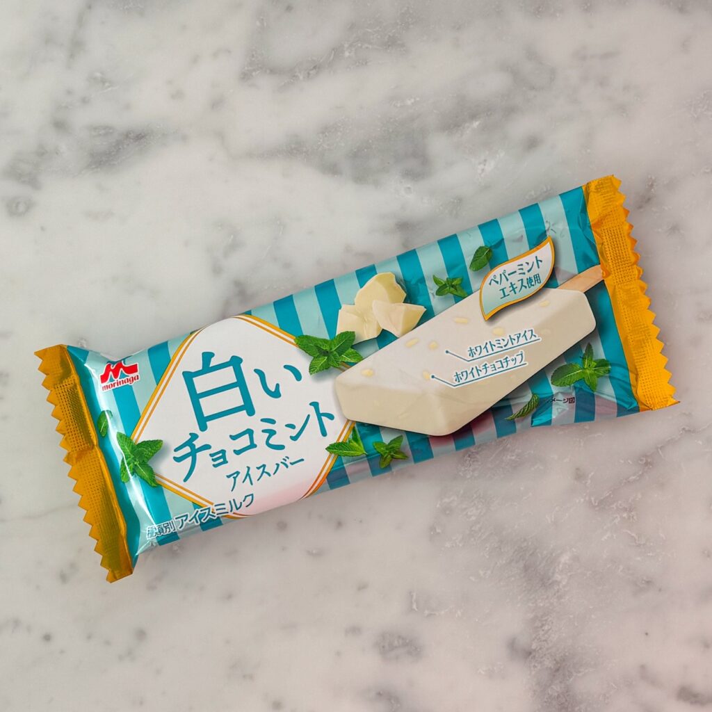 白いチョコミントアイスバー